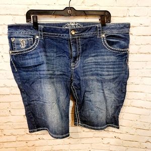 Paisley Sky Denim Shorts